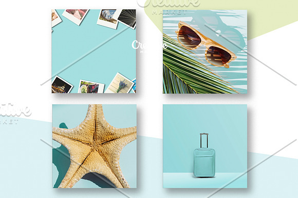 Summer concept bundle in Social Media Templates - product preview 9