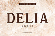 Delia - Regular & Bold Serif