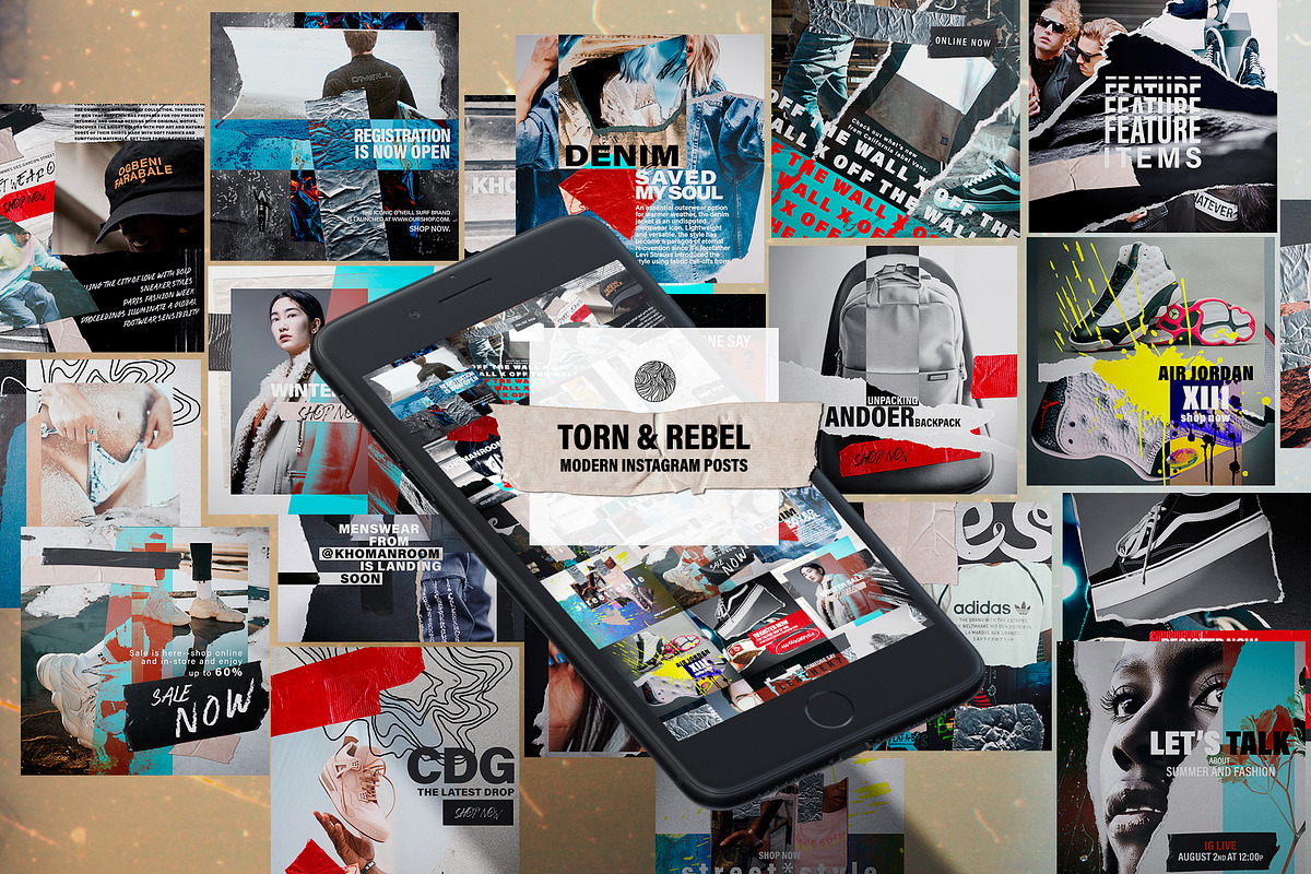 Torn&Rebel Instagram posts in Instagram Templates - product preview 8