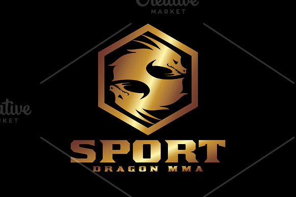 Dragon MMA in Logo Templates - product preview 2