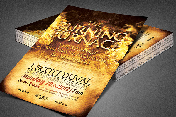 The Burning Furnace Church Flyer