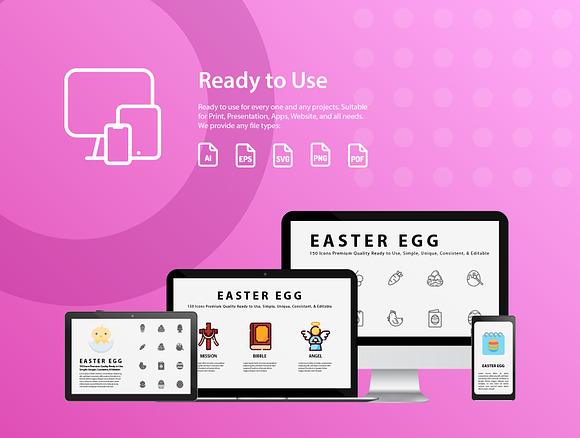 Easter Icon Set in Easter Icons - product preview 3