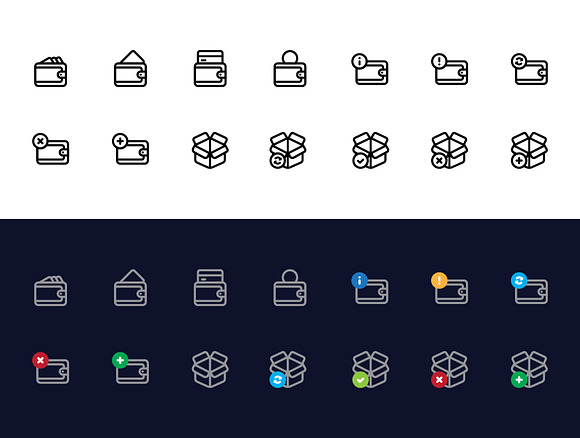 Basic E-commerce Icon Set in Money Icons - product preview 1
