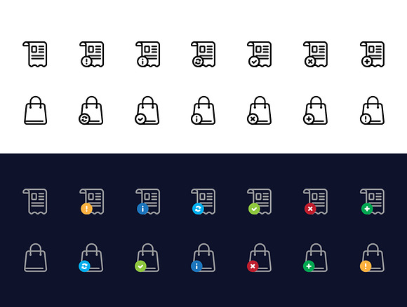 Basic E-commerce Icon Set in Money Icons - product preview 4