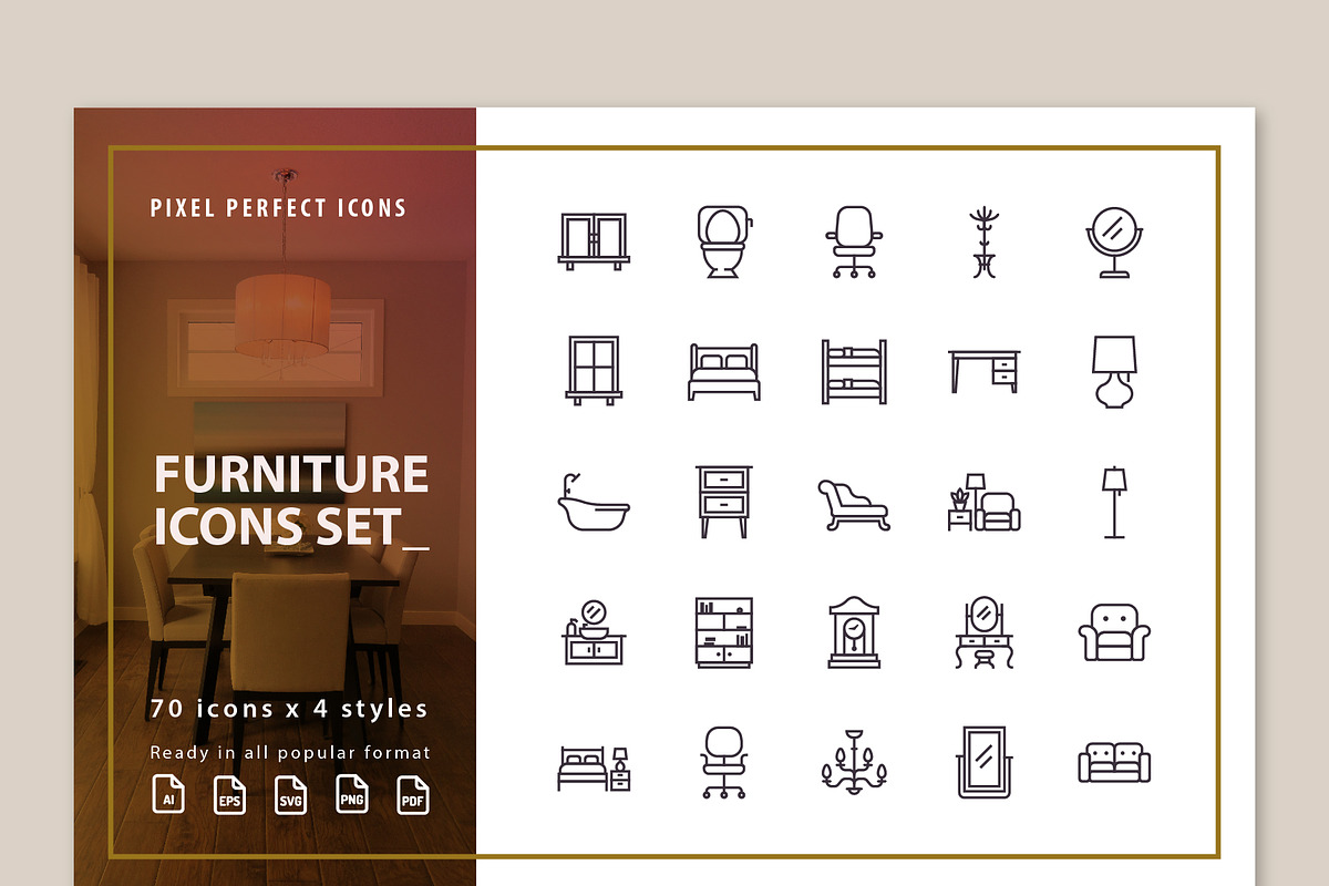 Furniture Full Pack Icon Set in Icons Packs - product preview 8