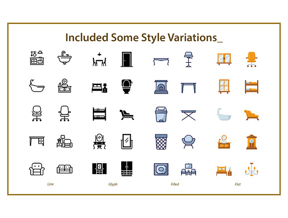 Furniture Full Pack Icon Set in Icons Packs - product preview 3