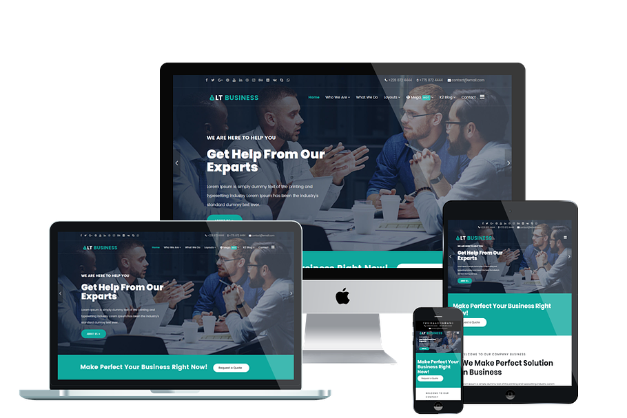 LT Business Wordpress theme in WordPress Business Themes - product preview 8