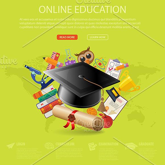 Online Education Infographics in Infographic Icons - product preview 3