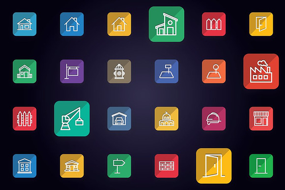 Real Estate Building & Monument Icon in Icons - product preview 1