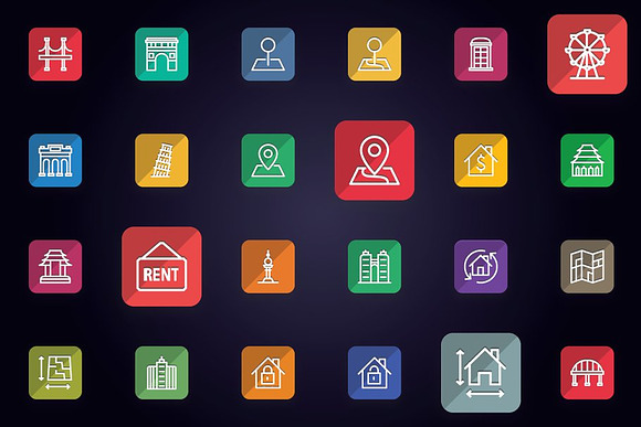 Real Estate Building & Monument Icon in Icons - product preview 5