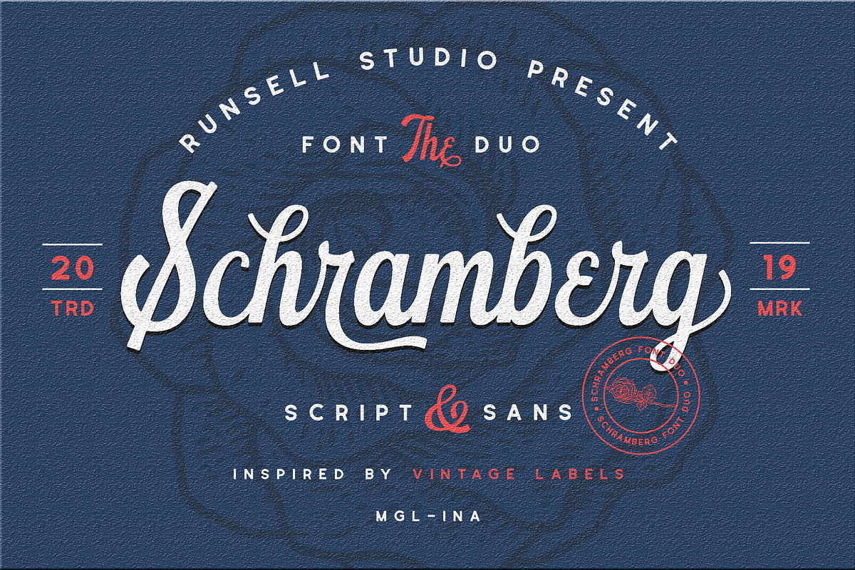 Schramberg Font Duo + Logo Template in Script Fonts - product preview 8
