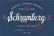 Schramberg Font Duo + Logo Template