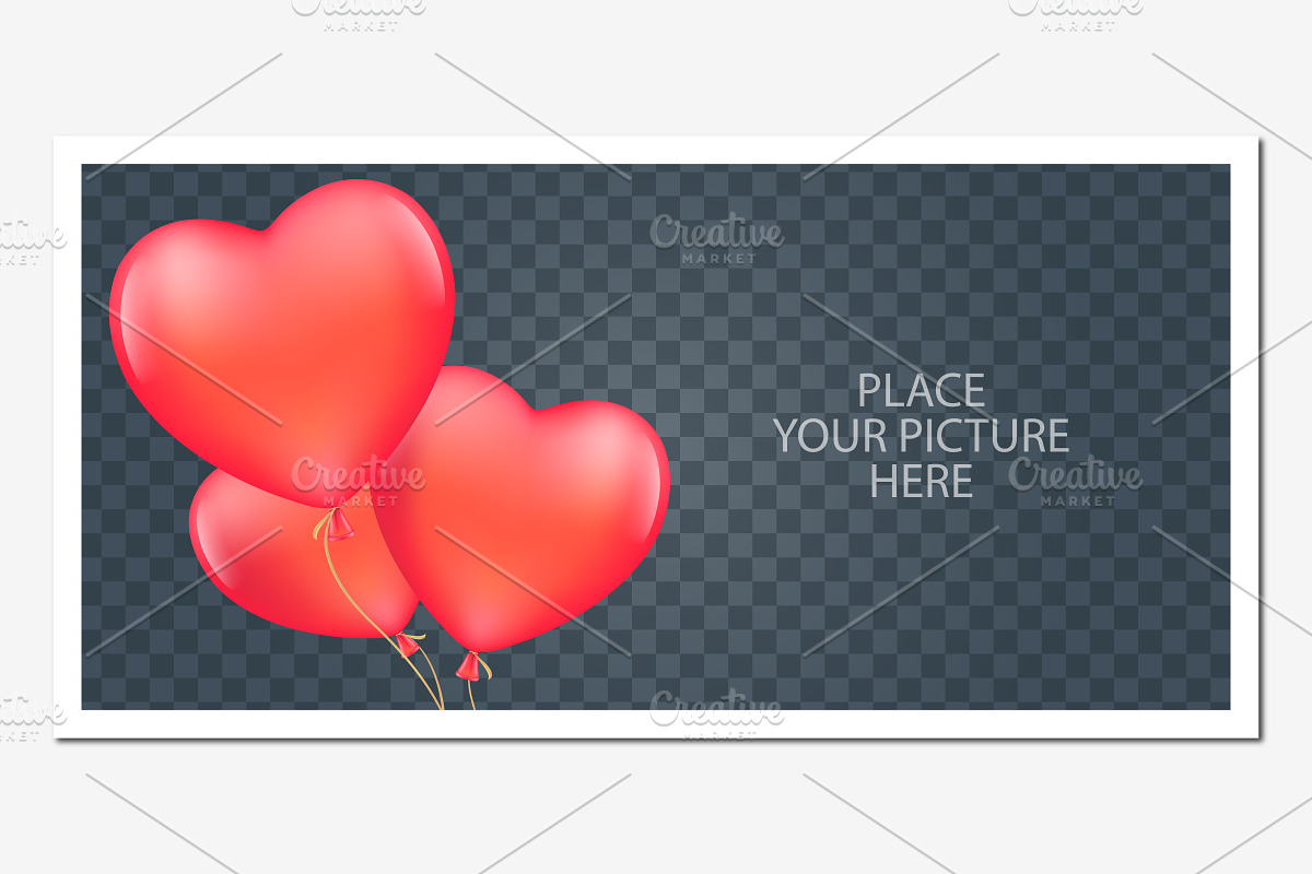 Collage of photo frame vector in Illustrations - product preview 8