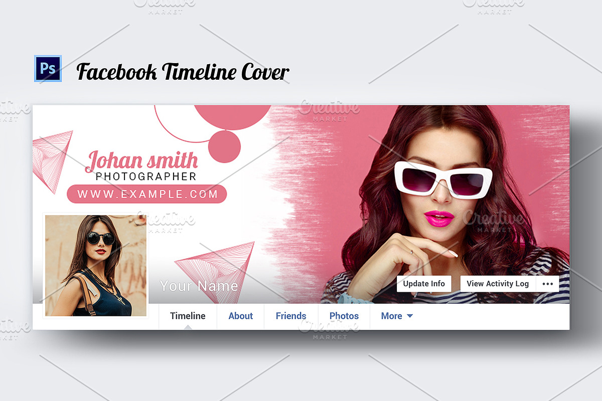Photographer Facebook Timeline in Facebook Templates - product preview 8