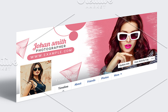 Photographer Facebook Timeline in Facebook Templates - product preview 1