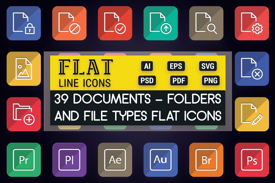 Documents, Folder & File Types Icons