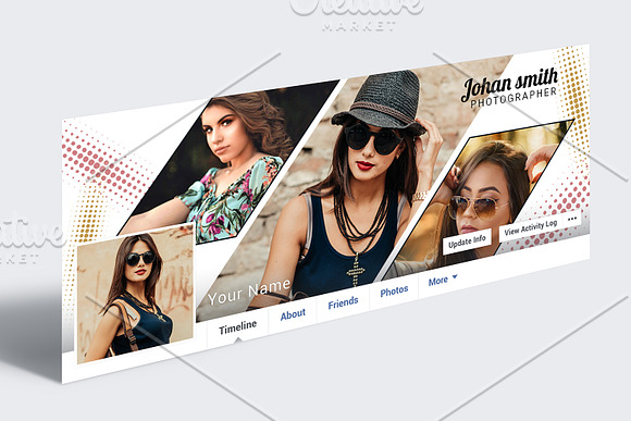 Photographer Facebook Timeline in Facebook Templates - product preview 1