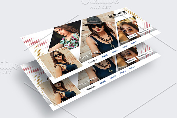 Photographer Facebook Timeline in Facebook Templates - product preview 2