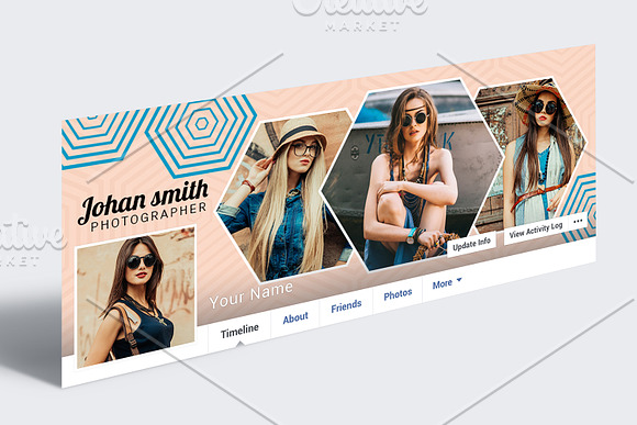 Photographer Facebook Cover in Facebook Templates - product preview 1