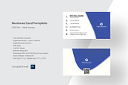Blue Minimal Business Card