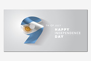 Argentina independence day vector