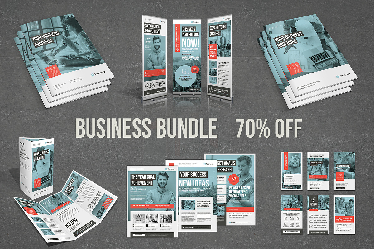 Business Bundle Vol. 2 in Brochure Templates - product preview 8