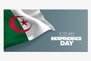 Algeria independence day vector