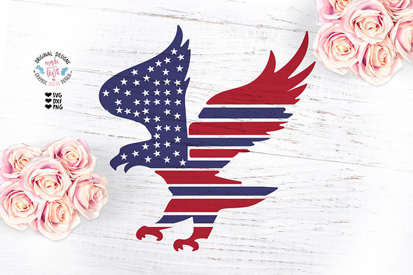 American Flag Eagle Design