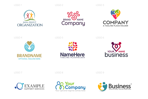 Community Logo Design Pack in Logo Templates - product preview 1