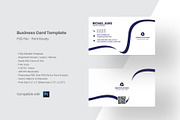 Clean Blue Minimal Business Card