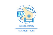 Infusion therapy concept icon
