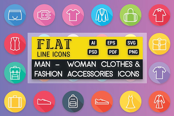 Clothes & Fashion Accessories Icons in Icons - product preview 1