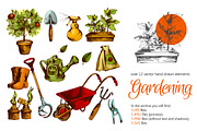 Gardening Sketch Set
