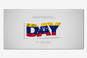 Venezuela independence day vector