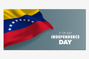 Venezuela independence day vector