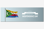 Comoros independence day vector