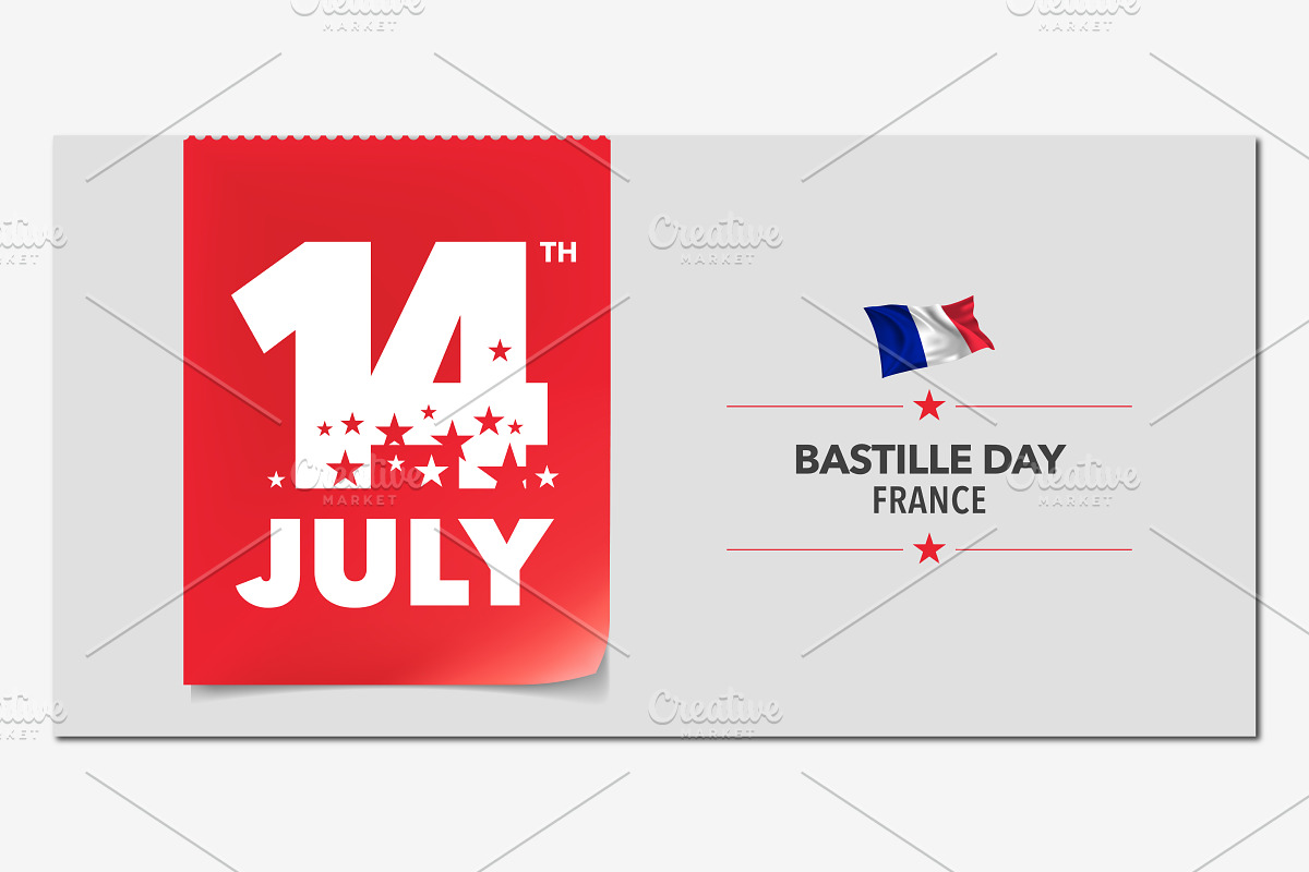 France happy Bastille day vector in Illustrations - product preview 8