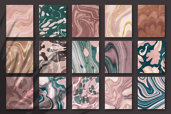 Marbled Paper Textures Collection in Textures - product preview 1