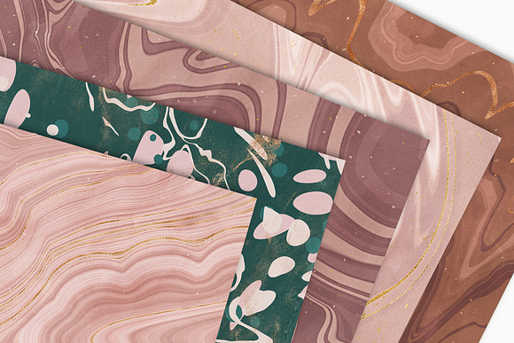 Marbled Paper Textures Collection in Textures - product preview 4