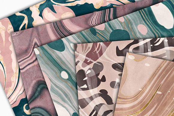 Marbled Paper Textures Collection in Textures - product preview 8