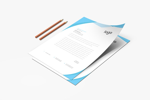 Clean Letterhead Template Design in Stationery Templates - product preview 3