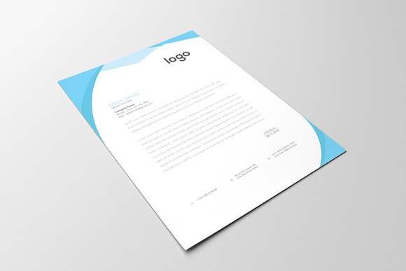 Clean Letterhead Template Design in Stationery Templates - product preview 6