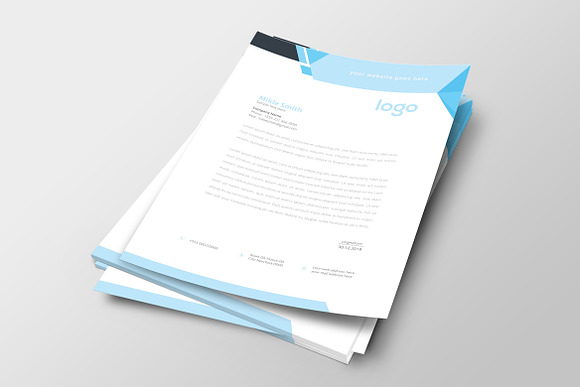 Corporate Letterhead Template in Stationery Templates - product preview 2