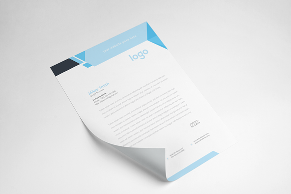 Corporate Letterhead Template in Stationery Templates - product preview 4