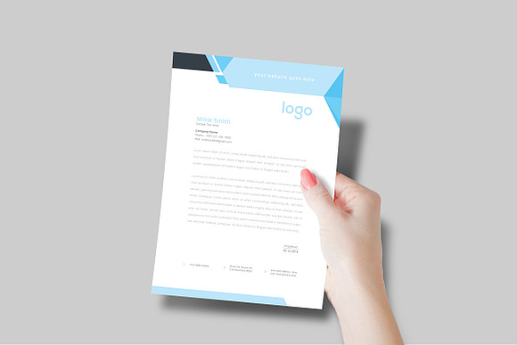 Corporate Letterhead Template in Stationery Templates - product preview 5