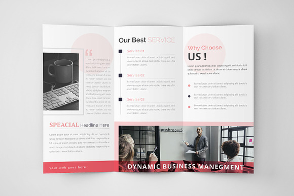 Business Tri-fold Brochure in Brochure Templates - product preview 3