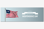 Liberia independence day vector