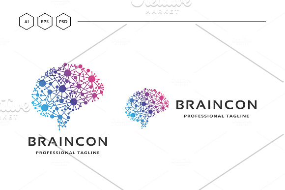 Brain Connect Logo in Logo Templates - product preview 3