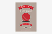 Poster for cricket vector