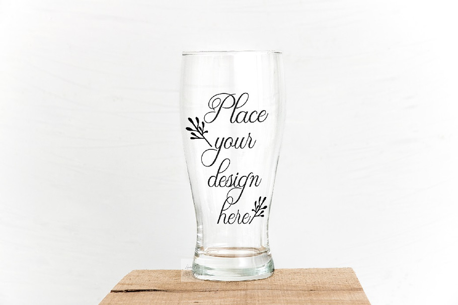 Beer glass mock up psd smart mockup in Product Mockups - product preview 8